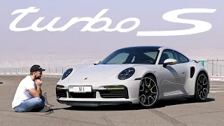 2021 Porsche 911 Turbo S in crayon with Sports Exhaust (Mountain drive)