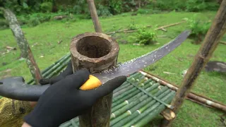 Full Video: Building Warm Survival Shelter, Free Bushcreaft Hut | Bushwalking in the woods