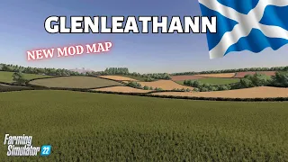 "GLENLEATHANN" FS22 Map Tour/Review | New Mod Map | Farming Simulator 22 | PS5
