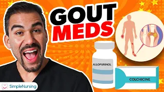 Pharmacology - Gout drugs, Allopurinol, Colchicine for nursing RN PN NCLEX