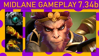 ⭐ Yopaj- Monkey King Mid Gameplay - Dota 2 Top MMR