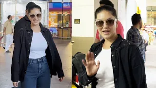 Sunny Leone Spotted At Airport