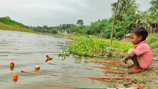 Best Hook fishing 2022✅|Little Boy hunting fish by fish hook From Beautiful  nature🥰🥰(Part-86)