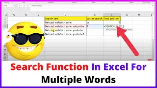How to Use Search Function In Excel For Multiple Words