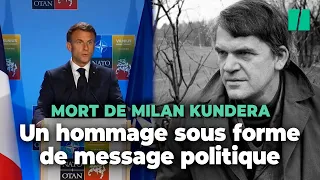 Mort de Milan Kundera : Emmanuel Macron lui rend hommage en envoyant un message à la Russie