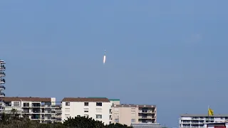 SpaceX Falcon 9 Upgraded Cargo Dragon CRS-21 Launch From Cocoa Beach in 4k