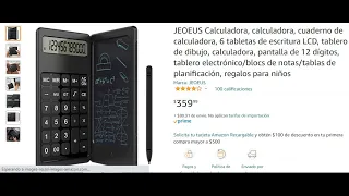 calculadora plegable  con pizarron electrónico