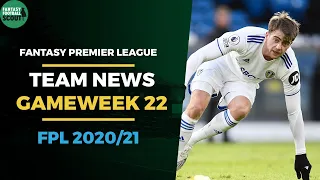 FPL Tips 2020/21: Gameweek 22 Preview - Team News for GW22 | Fantasy Premier league