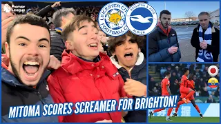 INCREDIBLE *LATE LIMBS* in the BRIGHTON AWAY END against LEICESTER!! | 2-2 | PL Matchday Experience