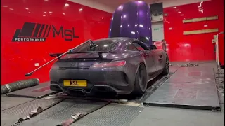 Stunning Mercedes GT running Pure 1000 Turbos with Catless downpipes and custom map on the MSL Dyno