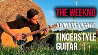 The Weeknd - Blinding Lights. Fingerstyle Guitar Cover. Online Guitar School FGS.