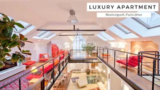 Luxury Paris Loft Apartment Tour | Montorgueil | PARISRENTAL - REF. 31667