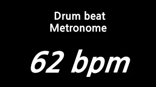 62 bpm metronome drum