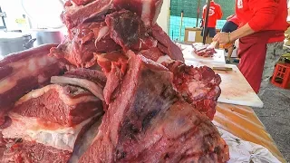 Cooking HUGE Blocks of Beef for the Best 'Bollito Misto', Italy Street Food