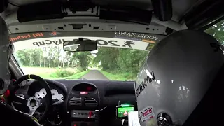 Vechtdal rally 2021 KP3 onboard Peugeot 206 rally cup [P. van Teunenbroek & V. Müller]