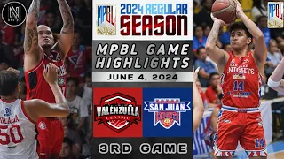 MPBL HIGHLIGHTS: VALENZUELA CLASSIC VS SAN JUAN KNIGHTS (JUNE 4, 2024)