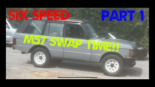 range rover classic m57 swap with a 6 speed manual part1