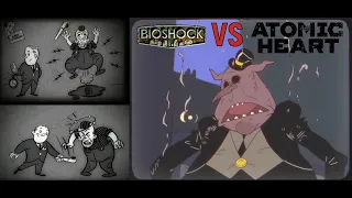 Сравнение роликов со способностями из Atomic Heart и BioShock