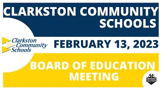 Board of Education- February 13, 2023