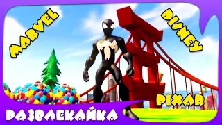 Игра МУЛЬТИК про супергероя Человека Паука и ТАЧКИ Дисней. Spider Man & Disney Pixar Cars для ДЕТЕЙ