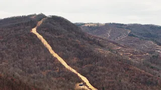 The Mountain Valley Pipeline calamity occurring around Bent Mountain and the Roanoke River in VA.