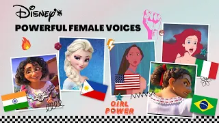 Disney's most powerful FEMALE voices (in 50 Languages)