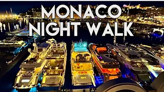 A 4K Night Walk in the Heart Of Monaco Monte Carlo during Grand Prix Historic 2024