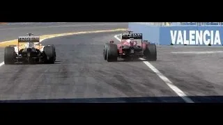 Gp da Europa, Valência 2009 Corrida editada Parte 3 (Badoer é ultrapassado nos boxes e leva punição)