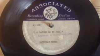 Unreleased 1967 US Garage Punk Demo Acetate by Mitch Ryder - I'd Rather Go To Jail !!!