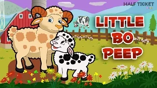 Little Bo Peep has lost her sheep | Nursery Rhymes Songs And Kids Songs With Lyrics