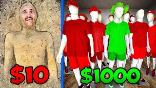 $10 vs $1000 Invisible Camouflage! *BUDGET CHALLENGE*