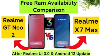 Realme X7 Max vs Realme GT Neo 2 Ram Availability comparison 🔥🔥🔥