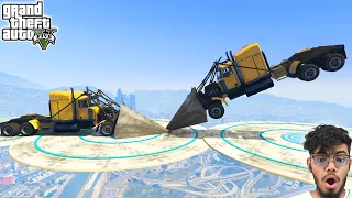 Trucks Vs Trucks 976.185% People Cannot Complete This Challenge in GTA 5!