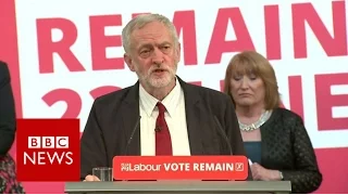 Jeremy Corbyn: Don't pin blame on migrants - BBC News