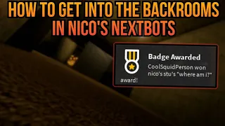 How to get into the Backrooms in Nico's nextbots | Roblox