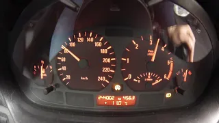 BMW E46 320d 150 HP acceleration 0-160 km/h 6 transmission