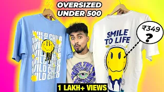 AMAZING COLLECTION😍 - Budget Oversized T-Shirts under ₹500 | Amazon Haul 2023
