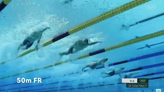 Caeleb Dressel | 100m Freestyle VS 50m Freestyle Swimming Technique | Tokyo Olympics