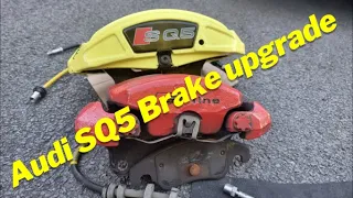 How to install Audi Q5 Big brake conversion / upgrade SQ5 A6 A8 A4 A3 Q3