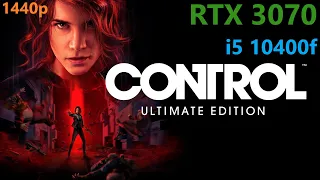 CONTROL | 10400f & RTX 3070 | 1440p (2K) Benchmark (RTX ON / OFF, DLSS, Highest Settings)