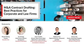 Lexis® Clause Intelligence - M&A Contract Drafting: Best Practices for Corporate and Law Firms