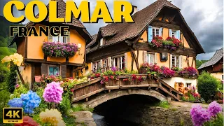 A rainy day in Colmar, France  🇫🇷 Walking Tour 4K