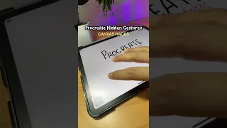 Procreate hidden canvas gestures | How to hide menu options in  Procreate How to full screen canvas