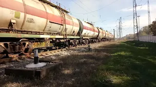 Встреча электровозов ВЛ80С-675 с грузовым и  ЭП1М-*** с поездом Владикавказ-Санкт-Петербург