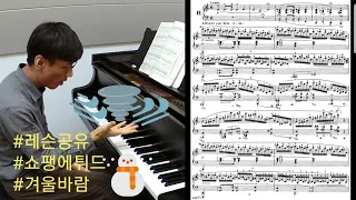 [레슨공유] 쇼팽에튀드 겨울바람 Chopin Etude Op. 25 No. 11 "winterwind"