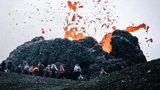 Icelandic Volcano first 30 hours - EXTENDED 4K -  Fagradalsfjall 2021