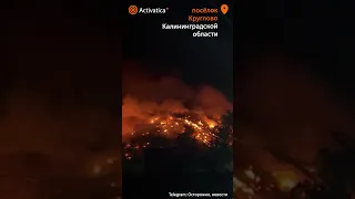 🟠В Калининградской области загорелся мусорный полигон