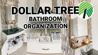 Dollar Tree Master Bathroom Organization Ideas