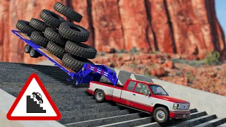 BeamNG Drive - BeamNG Drive - Cars vs Stairs #16