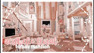 bloxburg | aesthetic floral mansion | cxvixella♡